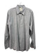 Billy Reid Size XL Gray & Blue Cotton Dots Button Down Men's Long Sleeve Shirt XL