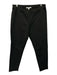 Derek Lam 10 Crosby Size 10 Black Cotton Blend Elastic Waist Slim Fit Pants Black / 10
