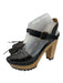 Polo Ralph Lauren Shoe Size 41 Brown & Tan Leather & Wood Platform Sandals Brown & Tan / 41