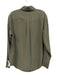 Equipment Size S Green Silk Long Sleeve Button Front Top Green / S