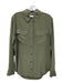 Equipment Size S Green Silk Long Sleeve Button Front Top Green / S