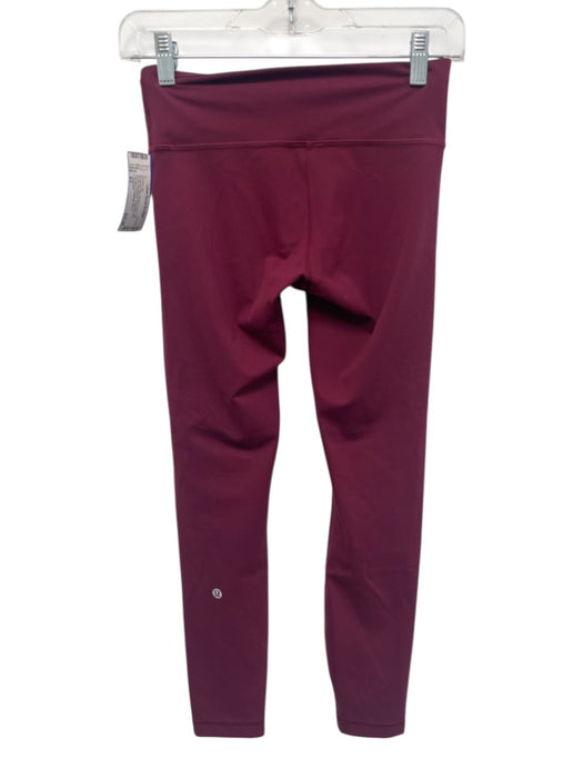 Lululemon Size 4/2 Burgundy Red Missing Fabric Tag Spaghetti Strap Athletic Set Burgundy Red / 4/2
