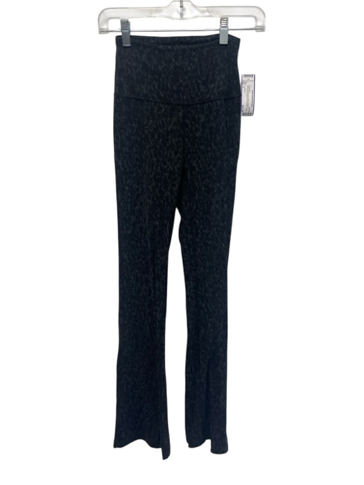 Lululemon Size 2 Black & Gray Nylon Blend Elastic Waistband Athletic Leggings Black & Gray / 2