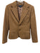 Ralph Lauren Size 6 Beige & Multi Wool Knit Blazer 2 Button Jacket Beige & Multi / 6