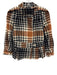 L.A.M.B. Size 4 Black, Brown, White Wool Plaid Blazer Zip Up Color Block Jacket Black, Brown, White / 4