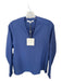 Tibi Size 0 Periwinkle Polyester Blend Long Sleeve V Neck Top Periwinkle / 0