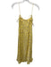 Motel Size XS Yellow, Purple & Green Viscose Spaghetti Strap Floral Midi Dress Yellow, Purple & Green / XS
