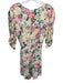 Faithful The Brand Size 4 Yellow, Purple & Multi Rayon Floral V Neck Sash Romper Yellow, Purple & Multi / 4