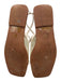 Coconuts Shoe Size 9 Cream Mesh Faux Leather Square Toe Bow sling back Sandals Cream / 9