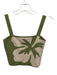 Celandine Size XS Sage Green & White Viscose & Nylon Elastic Waist Skirt Set Sage Green & White / XS