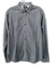 Scotch & Soda Size L Gray Cotton Herringbone Button up Men's Long Sleeve Shirt Gray / L