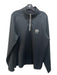 Fairway & Greene Size L Dark Gray Synthetic Solid Quarter Zip Long Sleeve Shirt L