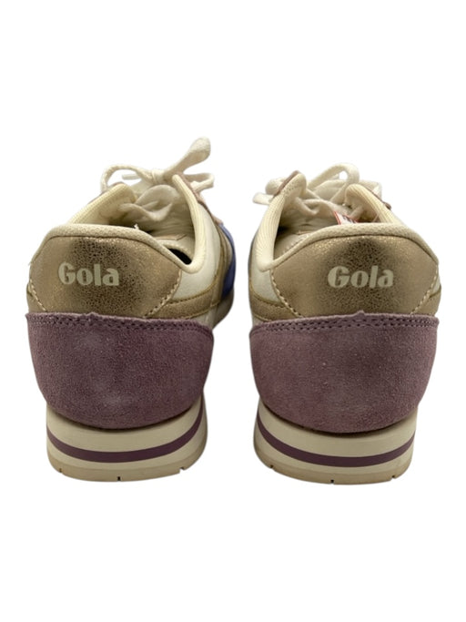 Gola Shoe Size 9 Baby Blue, Pink & Multi Leather & Suede round toe Logo Sneakers Baby Blue, Pink & Multi / 9