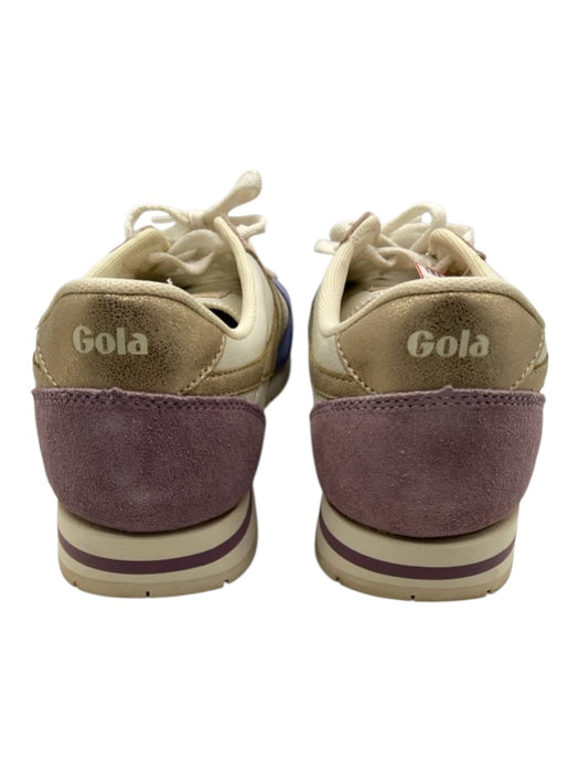 Gola Shoe Size 9 Baby Blue, Pink & Multi Leather & Suede round toe Logo Sneakers Baby Blue, Pink & Multi / 9