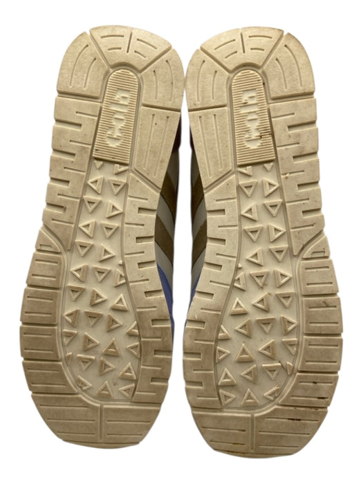 Gola Shoe Size 9 Baby Blue, Pink & Multi Leather & Suede round toe Logo Sneakers Baby Blue, Pink & Multi / 9