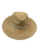 Brixton Beige & Black Straw Grosgrain Ribbon Sun Hat Beige & Black / M