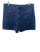 Frame Size 30 Dark Wash Cotton Denim Patch Pocket Zip & Hook Closure Shorts Dark Wash / 30