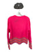 Brodie Size M neon pink & multi Cashmere Stripped Detail Knit Sweater neon pink & multi / M