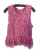 Pilcro Size M Pink Wool Sleeveless Knit Fringe Sweater Pink / M