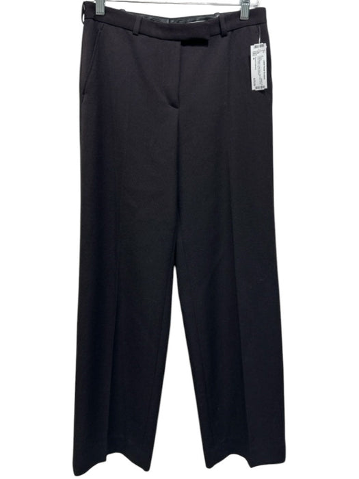 Armani Collezioni Size 4 Dark Brown Virgin Wool Mid Rise hook & zip Pants Dark Brown / 4