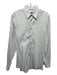 Gucci Size 14.5 Blue & White Cotton Striped Button Down Men's Long Sleeve Shirt 14.5