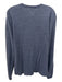 Marine Layer Size M Blue Cotton Blend Solid Henley Men's Long Sleeve Shirt M