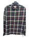 Marine Layer Size M Green & Blue Cotton Blend Plaid Flannel Long Sleeve Shirt M