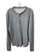 Marine Layer Size M Light Gray Cotton Blend Solid Henley Men's Long Sleeve Shirt M