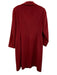 Cinzia Rocca Size 10 Red Wool & Angora Button Front Pocketed Long Collared Coat Red / 10