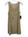 Ralph Lauren Size Est Small Cream Nylon Sleeveless Beaded Sheer Dress Cream / Est Small