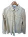 Tuckernuck Size XXL Cream Cotton Long Sleeve Snap Button Top Cream / XXL