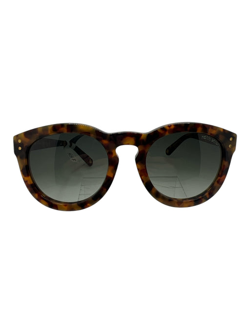 Henri Bendel tortoise round Black Lens Sunglasses tortoise