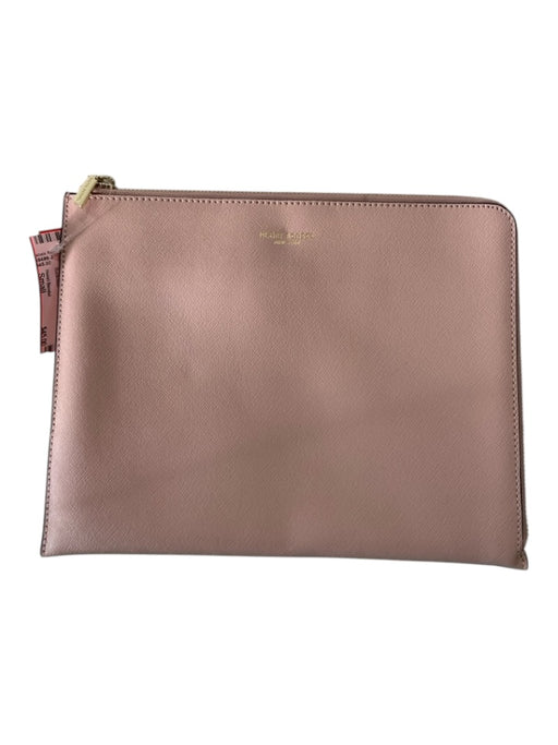 Henri Bendel Dusty Pink Leather Zipper Back Pocket Purse Dusty Pink / Small