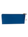 Henri Bendel Blue Coated Canvas Zipper Gold Hardware pocket Wristlet Blue / Small