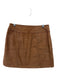 Free People Size 10 light brown Cotton Blend Corduroy Patch Pocket Mini Skirt light brown / 10