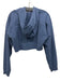 Lululemon Size 8 Slate Blue Cotton Blend Crop Hoodie Long Sleeve Jacket Slate Blue / 8
