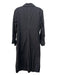 Ganni Size 40 Dark Gray & White Cotton Long Sleeve Contrast Stiching Dress Dark Gray & White / 40