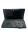 Brahmin Black Embossed Bi-Fold Gold Hardware Button Closure Wallets Black