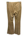 Michael Kors Size 6 Tan Brown Leather Suede Low Rise Wide Leg Pants Tan Brown / 6