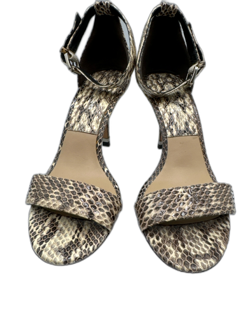 Michael Kors Collection Shoe Size 36 Beige & Gray Embossed Leather Sandals Beige & Gray / 36