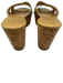Jimmy Choo Shoe Size 36 Yellow & Brown Patent Leather Criss Cross Mule Sandals Yellow & Brown / 36