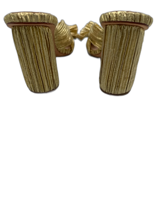 Loeffler Randall Shoe Size 5.5 Gold Textile Micropleat Crinkle Peep Toe Sandals Gold / 5.5