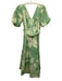 Mestiza New York Size 2 Green & Cream Tree Print Puff Sleeve Knee length Dress Green & Cream / 2