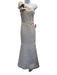 Amsale Size 2 Beige Polyester One Shoulder Bow Mermaid Gown Beige / 2