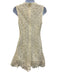 Simkhai Size 0 Cream Polyester Lace Knee Length Sleeveless Shift Dress Cream / 0