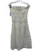 Frame Size XS White Ramie Spaghetti Strap Shirred Gathered Tiered Dress White / XS