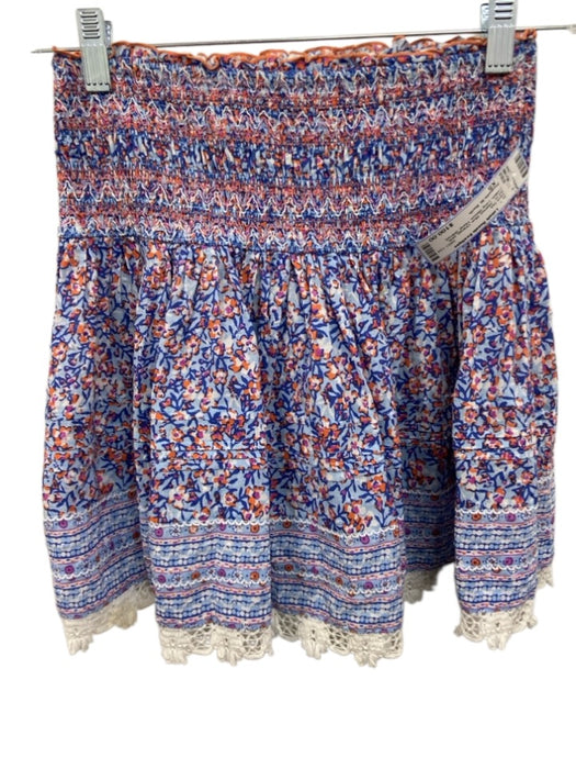 Poupette St. Barth Size XS Blue, Orange, pink Cotton Long Sleeve Skirt Set Blue, Orange, pink / XS