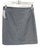 Theory Size 00 Blue & Tan Viscose Blend plaid check Side Zip Mini Skirt Blue & Tan / 00