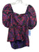Sachin & Babi x Anthropologie Size XS Black, Red & Purple Polyester Floral Top Black, Red & Purple / XS