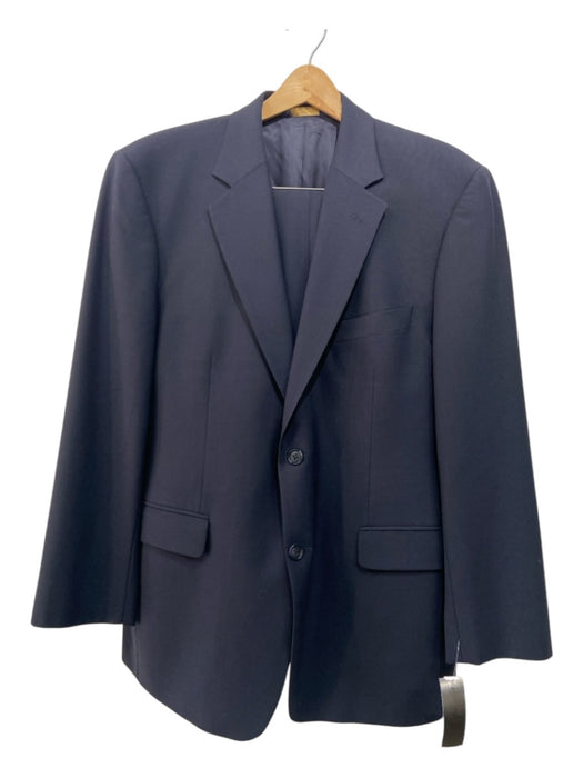 Brooks Brothers Navy Wool Blend Solid 2 Button Men's Suit 41